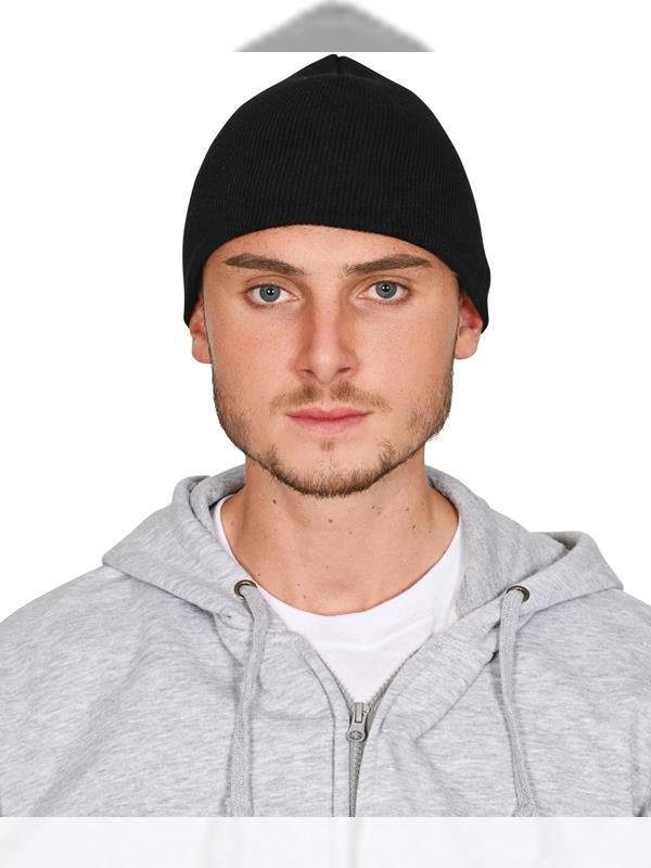 Absolute Apparel Knitted Recycled Acrylic Short Beanie Adult