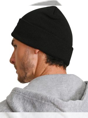 Absolute Apparel Knitted Recycled Acrylic Turn Up Beanie Adult - Image 13