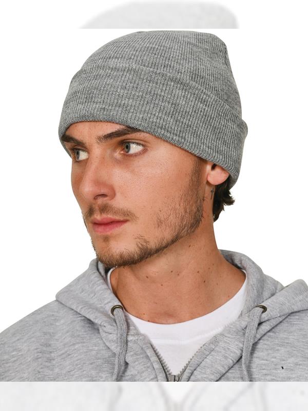 Absolute Apparel Knitted Recycled Acrylic Turn Up Beanie Adult
