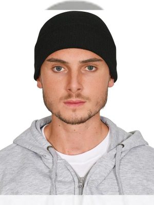 Absolute Apparel Knitted Recycled Acrylic Turn Up Beanie Adult - Image 24