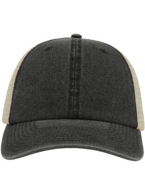 Atlantis Case Pigment Dyed 6 Panel Trucker Cap Adult - Image 1