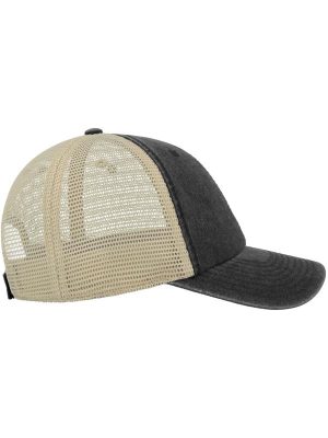 Atlantis Case Pigment Dyed 6 Panel Trucker Cap Adult - Image 3