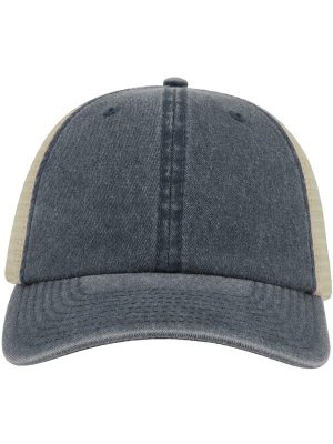 Atlantis Case Pigment Dyed 6 Panel Trucker Cap Adult - Image 13