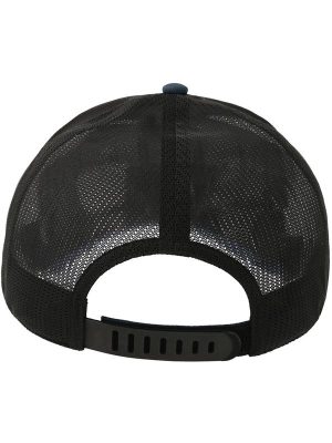 Atlantis Dempo 5 Panel Unstructured Mid Profile Mid Visor Textured Stretch Recycled Trucker Cap Adult - Image 16