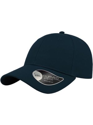 Atlantis Hit Twill Curved Visor 6 Panel Sustainable Structured Cap Adult - Image 8