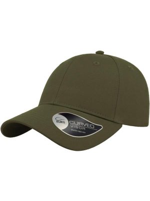 Atlantis Hit Twill Curved Visor 6 Panel Sustainable Structured Cap Adult - Image 9