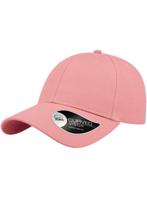 Atlantis Hit Twill Curved Visor 6 Panel Sustainable Structured Cap Adult