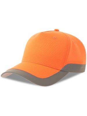 Atlantis Helpy S 5 Panel Structured High Profile Curved Visor Reflective Recycled Cap Adult - Image 3