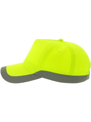 Atlantis Helpy S 5 Panel Structured High Profile Curved Visor Reflective Recycled Cap Adult - Image 11