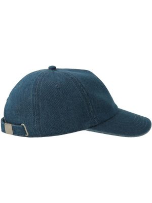 Atlantis Iraya 5 Panel Unstructured Low Profile Mid Visor Denim Recycled Cap Adult - Image 11