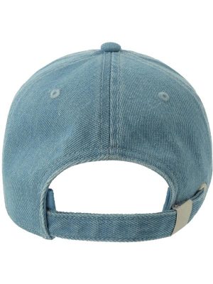 Atlantis Iraya 5 Panel Unstructured Low Profile Mid Visor Denim Recycled Cap Adult - Image 14