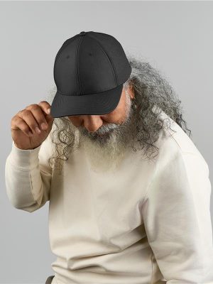 Atlantis Nila 6 Panel Structured Low Profile Mid Visor Stretch Fully Closed Recycled Trucker Cap Adult - Image 1