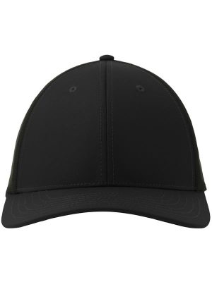 Atlantis Nila 6 Panel Structured Low Profile Mid Visor Stretch Fully Closed Recycled Trucker Cap Adult - Image 5