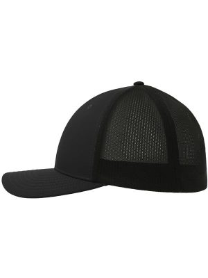 Atlantis Nila 6 Panel Structured Low Profile Mid Visor Stretch Fully Closed Recycled Trucker Cap Adult - Image 7