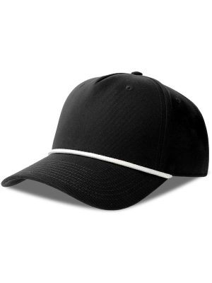 Atlantis Paka 5 Panel Structured High Profile Mid Visor With Rope Recycled Cap Adult - Image 2