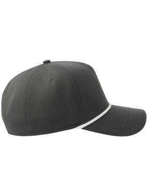 Atlantis Paka 5 Panel Structured High Profile Mid Visor With Rope Recycled Cap Adult - Image 13