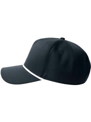 Atlantis Paka 5 Panel Structured High Profile Mid Visor With Rope Recycled Cap Adult - Image 16