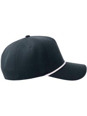 Atlantis Paka 5 Panel Structured High Profile Mid Visor With Rope Recycled Cap Adult - Image 17