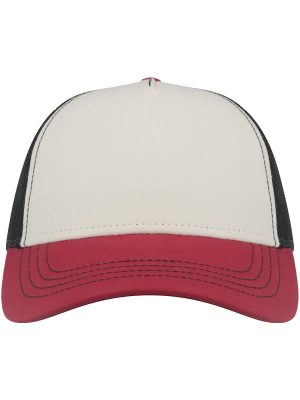 Atlantis Rapper Canvas S Recycled 5 Panel Trucker Adult - Image 1