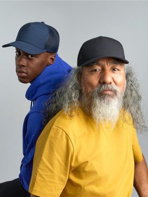 Atlantis Rapper Jersey S 5 Panel Structured Mid Profile Mid Visor Recycled Trucker Cap Adult - Image 1