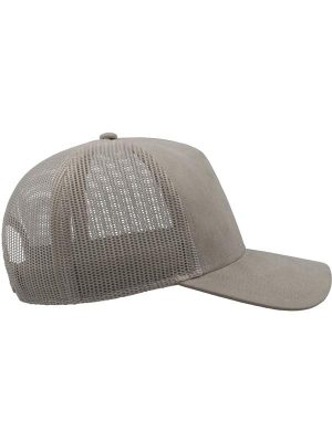 Atlantis Rapper Suede 5 Panel Trucker Cap Adult - Image 9
