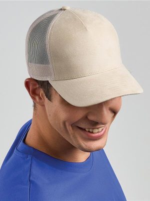 Atlantis Rapper Suede 5 Panel Trucker Cap Adult - Image 17