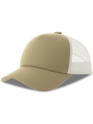 Atlantis Record S 5 Panel Structured High Profile Mid Visor Recycled Trucker Cap Adult - Image 15