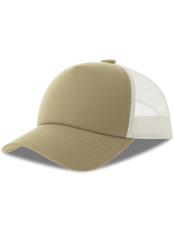 Atlantis Record S 5 Panel Structured High Profile Mid Visor Recycled Trucker Cap Adult