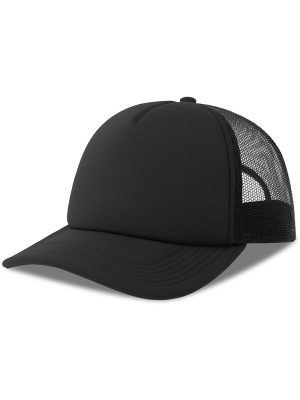 Atlantis Rapper S 5 Panel Structured Foam Mid Profile Curved Visor Recycled Trucker Cap Adult - Image 2
