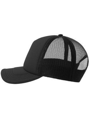 Atlantis Rapper S 5 Panel Structured Foam Mid Profile Curved Visor Recycled Trucker Cap Adult - Image 5