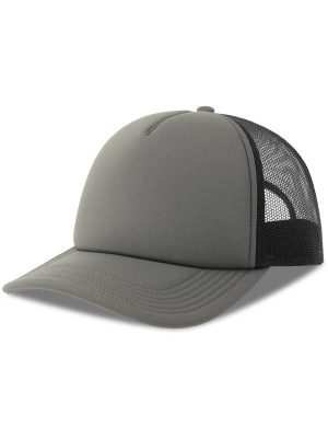 Atlantis Rapper S 5 Panel Structured Foam Mid Profile Curved Visor Recycled Trucker Cap Adult - Image 7