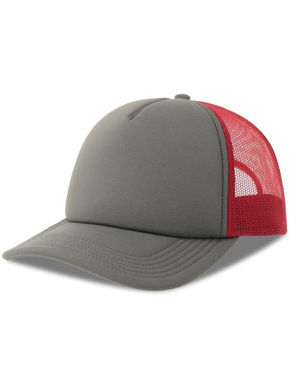 Atlantis Rapper S 5 Panel Structured Foam Mid Profile Curved Visor Recycled Trucker Cap Adult