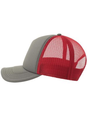 Atlantis Rapper S 5 Panel Structured Foam Mid Profile Curved Visor Recycled Trucker Cap Adult - Image 15