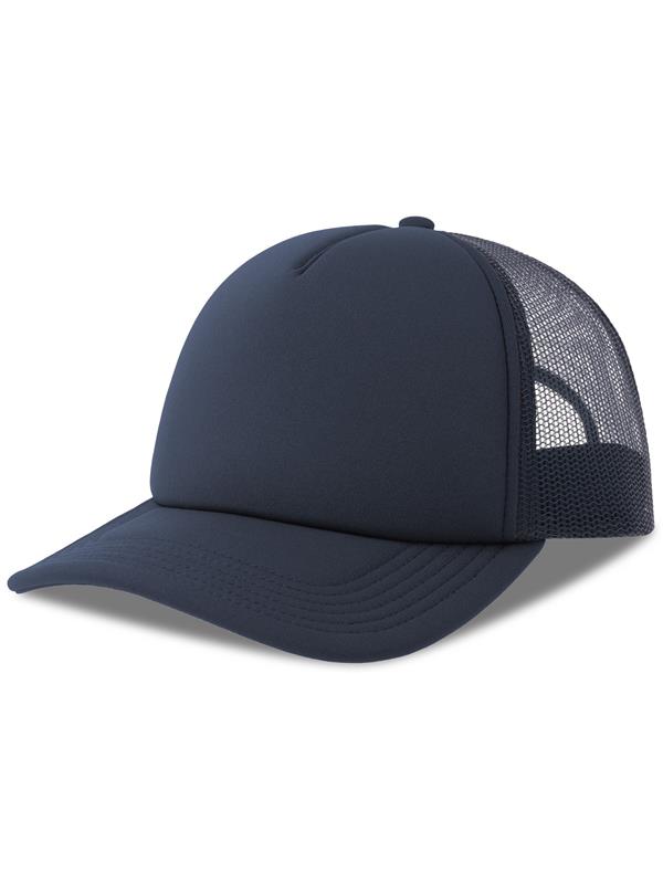 Atlantis Rapper S 5 Panel Structured Foam Mid Profile Curved Visor Recycled Trucker Cap Adult