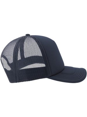 Atlantis Rapper S 5 Panel Structured Foam Mid Profile Curved Visor Recycled Trucker Cap Adult - Image 21
