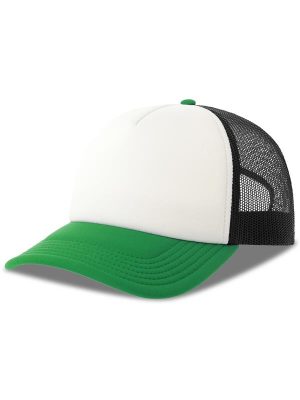 Atlantis Rapper S 5 Panel Structured Foam Mid Profile Curved Visor Recycled Trucker Cap Adult - Image 32