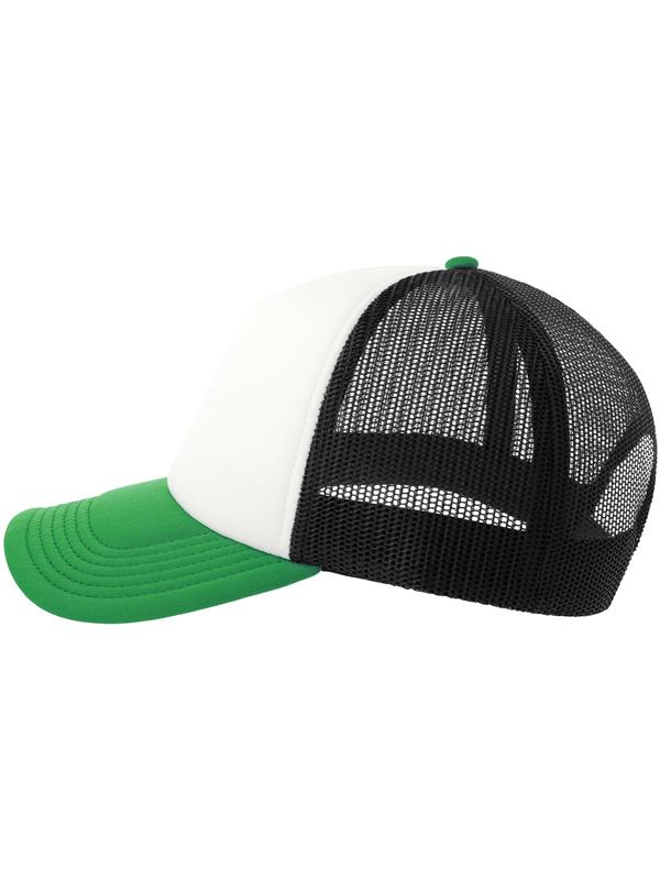 Atlantis Rapper S 5 Panel Structured Foam Mid Profile Curved Visor Recycled Trucker Cap Adult
