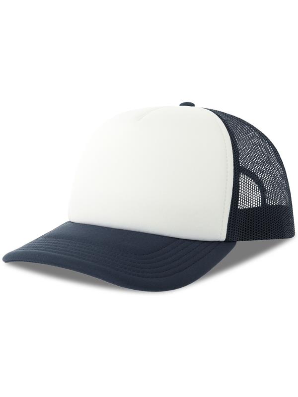 Atlantis Rapper S 5 Panel Structured Foam Mid Profile Curved Visor Recycled Trucker Cap Adult
