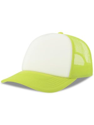 Atlantis Rapper S 5 Panel Structured Foam Mid Profile Curved Visor Recycled Trucker Cap Adult - Image 70