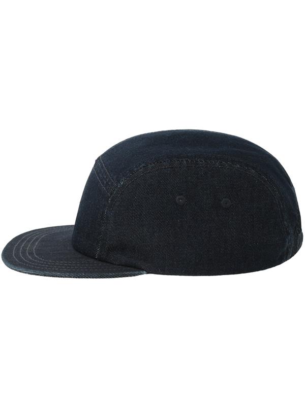 Atlantis Ruby 5 Panel Unstructured Low Profile Flat Visor Denim Recycled Camper Cap Adult