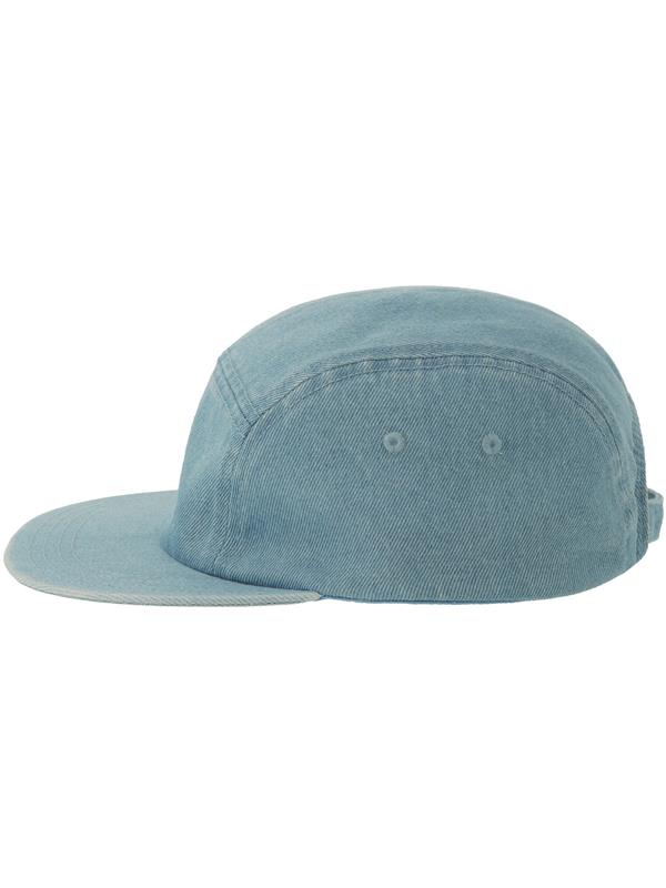 Atlantis Ruby 5 Panel Unstructured Low Profile Flat Visor Denim Recycled Camper Cap Adult