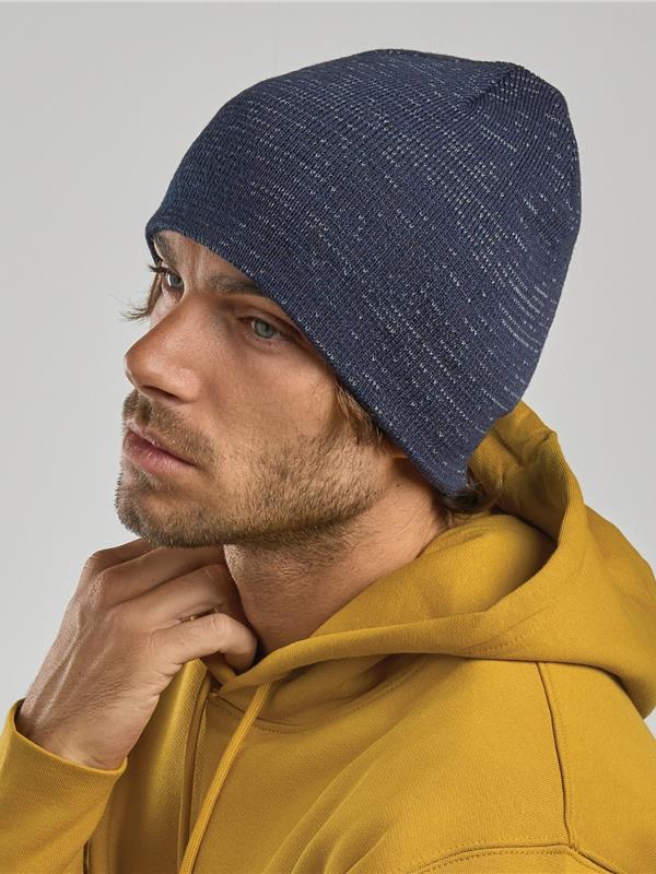 Atlantis Shine Recycled Short Beanie With Reflective Thread Adult
