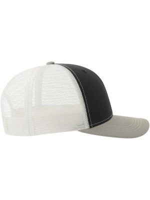 Atlantis Sonic S 6 Panel Structured Mid Profile Mid Visor Contrast Organic Trucker Cap Adult - Image 6