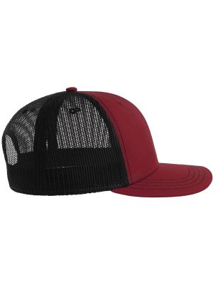 Atlantis Sonic S 6 Panel Structured Mid Profile Mid Visor Contrast Organic Trucker Cap Adult - Image 11
