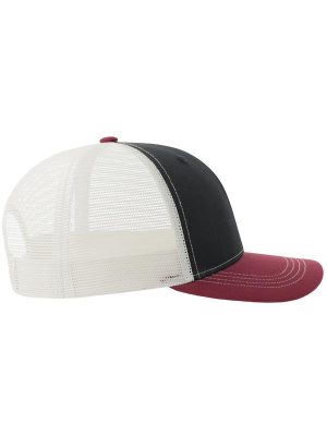 Atlantis Sonic S 6 Panel Structured Mid Profile Mid Visor Contrast Organic Trucker Cap Adult - Image 19
