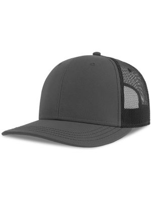 Atlantis Sonic S 6 Panel Structured Mid Profile Mid Visor Contrast Organic Trucker Cap Adult - Image 30
