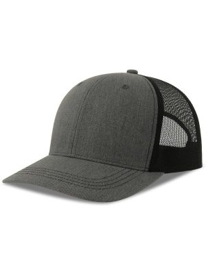 Atlantis Sonic S 6 Panel Structured Mid Profile Mid Visor Contrast Organic Trucker Cap Adult - Image 35