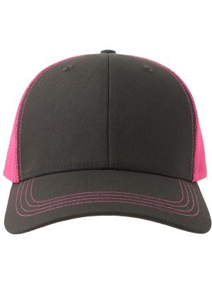 Atlantis Sonic S 6 Panel Structured Mid Profile Mid Visor Contrast Organic Trucker Cap Adult - Image 61