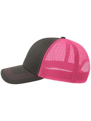 Atlantis Sonic S 6 Panel Structured Mid Profile Mid Visor Contrast Organic Trucker Cap Adult - Image 63