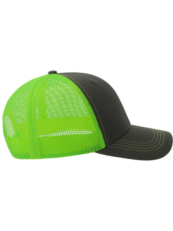 Atlantis Sonic S 6 Panel Structured Mid Profile Mid Visor Contrast Organic Trucker Cap Adult
